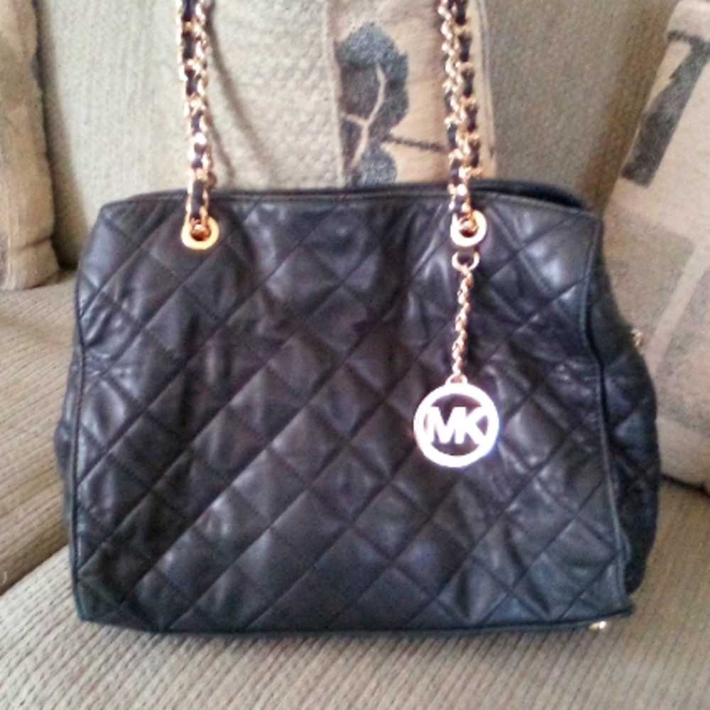 Authentic Black Quilt Michael Kors Bag